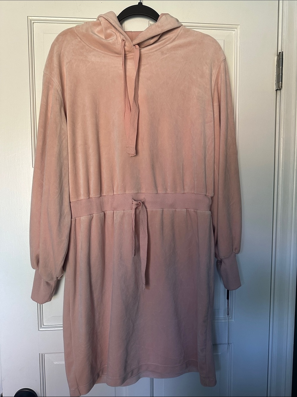 Calvin Klein Light Pink Hooded Mini Dress Size   Medium NWT - Picture 5 of 8